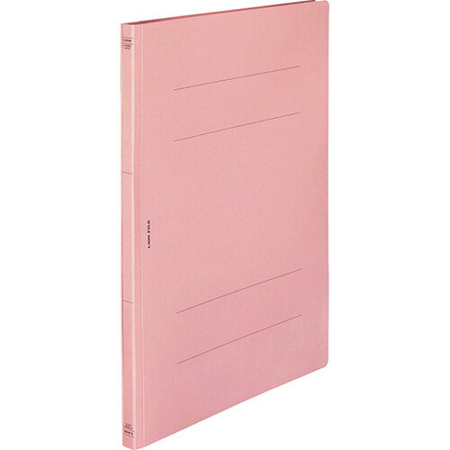 ライオン事務器　フラットファイル（環境）　樹脂押え具　A3タテ　150枚収容　背幅18mm　ピンク　A−596KA3S　1セット（10冊）