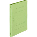 ライオン事務器 フラットファイル(環境) 樹脂押え具 A5タテ 150枚収容 背幅18mm 緑 A−539KA5S 1セット(10冊)
