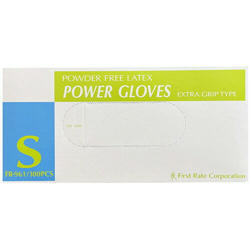ファーストレイト　パワーグローブ　EXグリップ　パウダーフリー　S　FR−961　1セット（1000枚：100枚×10箱） 【送料無料】