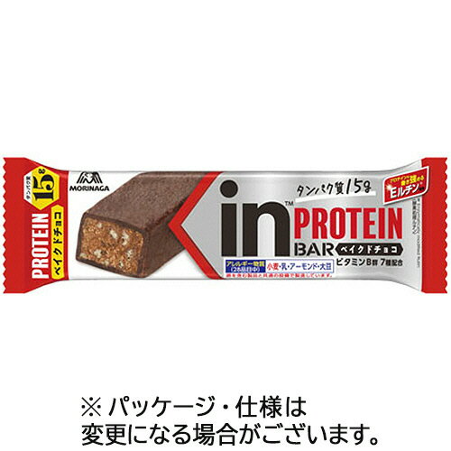 森永製菓　inバープロテイン　ベイクドチョコ　1セット（12本）