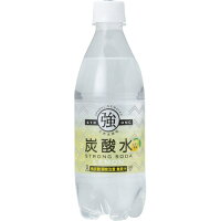 友桝飲料　強炭酸水レモン　500ml　ペットボトル　1ケース（24本）