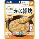 ●かにの旨味を利かせ、白菜・にんじん・青ねぎとかき卵で仕上げました。●素材の旨味やだしにこだわり、満足感のあるしっかりとした味付けを実現しました。●味／かに雑炊●原材料／［原材料］精白米（国産）、鶏卵（国産）、野菜（はくさい、にんじん、青ねぎ）、難消化性デキストリン、白だし（小麦・さば・大豆を含む）、べにずわいがに、魚肉練製品（乳成分含む）、かにエキス、植物油脂、こんぶエキス、米酢、食塩　「添加物」調味料（アミノ酸等）、増粘剤（キサンタン）、粉末セルロース、ベニコウジ色素、酸化防止剤（V.E）、V.B1●内容量／100g●栄養成分／エネルギー：69kcal、たんぱく質：2.6g、脂質：1.7g、炭水化物：12.6g（糖質：9.1g、食物繊維：3.5g）、食塩相当量：0.81g、ビタミンB1：0.56mg●調理時間／お湯：3分、電子レンジ：約40秒（500W）●賞味期限／商品の発送時点で、賞味期限まで残り120日以上の商品をお届けします。●1セット＝24パック※内容量・栄養成分は1パックあたり※メーカー都合により、パッケージデザインおよび仕様が変更になる場合がございます。●メーカー／アサヒグループ食品●型番／188403●JANコード／4987244188403※メーカー都合によりパッケージ・仕様等が予告なく変更される場合がございます。ご了承ください。本商品は自社サイトでも販売しているため、ご注文のタイミングにより、発送までにお時間をいただいたり、やむをえずキャンセルさせていただく場合がございます。※沖縄へのお届けは別途1650円(税込)の送料がかかります。