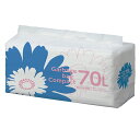 TANOSEE ゴミ袋 コンパクト 乳白半透明 70L 1セット(400枚:50枚×8パック) 【送料無料】