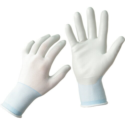 TANOSEE　ニトリル　背抜き手袋　S　ホワイト／ブルー　1セット（25双：5双×5パック）
