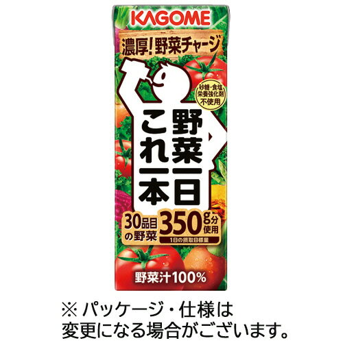 カゴメ 野菜一日これ一本 200mL 紙パック 1セット（48本：24本×2ケース） 【送料無料】