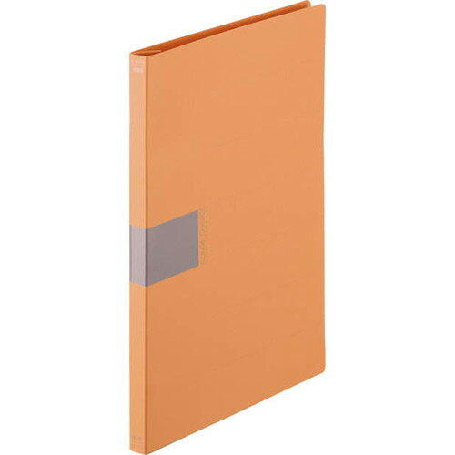 ライオン事務器　フラットファイル（カラーチョイス）　A4タテ　150枚収容　背幅18mm　オレンジ　No.51..