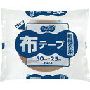 TANOSEE 布テープ 軽梱包用 0.19mm厚 50mm×25m 1セット(30巻) 【送料無料】