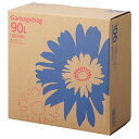 TANOSEE ゴミ袋 コンパクト 乳白半透明 90L BOXタイプ 1セット(330枚:110枚×3箱) 【送料無料】