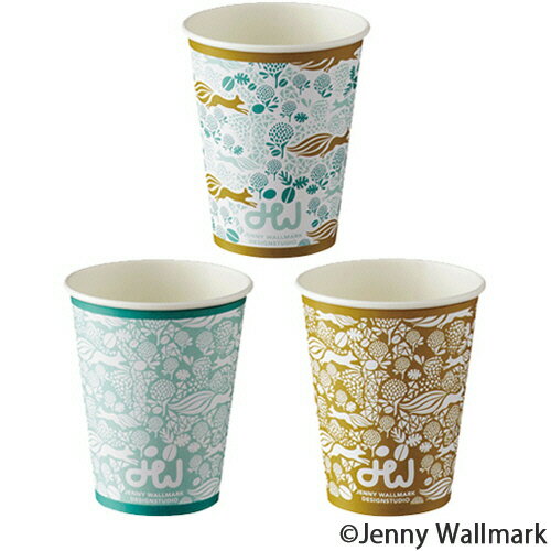 TANOSEE　厚紙タンブラー　クローバー＆フォックス　280mL（9．5オンス）　1セット（1000個：50個×20パック） 【送料無料】