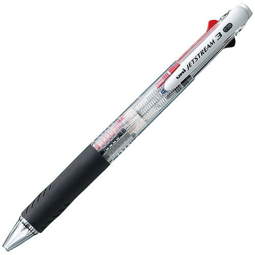 三菱鉛筆　ジェットストリーム　3色ボールペン　0．38mm　（軸色：透明）　SXE340038．T　1本