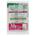 【お取寄せ品】 ジャパックス 前橋市 指定ごみ袋 半透明 30L MBA−30 1パック(10枚)(3)