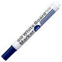 TANOSEE ホワイトボードマーカー 中字丸芯 青 1セット(12本)