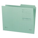【お取寄せ品】 コクヨ 1/2カットフォルダー(カラー・Fタイプ) A4 緑 A4-2FF-G 1セット(10冊)