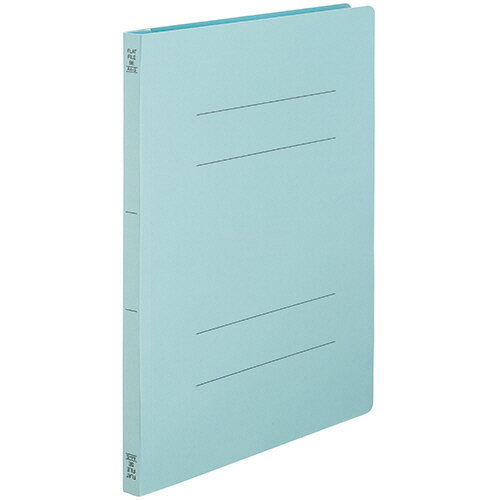 TANOSEE　フラットファイルSE（スーパーエコノミー）　A4タテ　150枚収容　背幅18mm　ブルー　1セット（100冊：10冊×10パック）