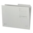 【お取寄せ品】 コクヨ 1/2カットフォルダー(カラー・Fタイプ) A4 グレー A4-2FF-M 1セット(10冊)