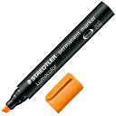 【お取寄せ品】 ステッドラー 油性マーカー ルモカラー 太書き斧型 B(2.0〜5.0mm) オレンジ 350−4 1セット(10本) 【送料無料】