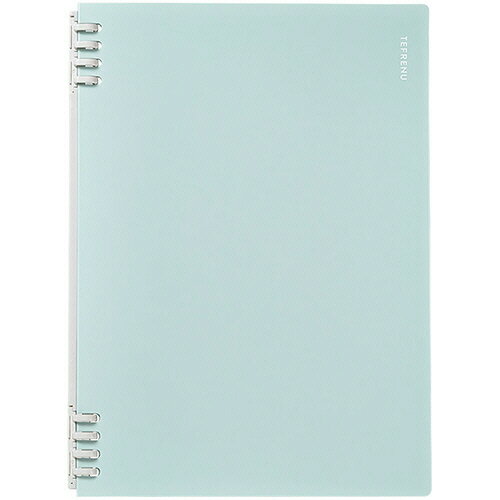 【お取寄せ品】 キングジム　リングノート　テフレーヌ　B5タテ　水色　CN9855TE−LB　1セット（5冊） 【送料無料】