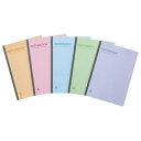 TANOSEE ノートブック セミB5 A罫7mm 30枚 5色パック 1セット(50冊:5冊×10パック) 【送料無料】