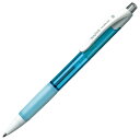 TANOSEE ノック式油性ボールペン(なめらかインク) 0.5mm 黒 (軸色:アクアブルー) 1セット(50本)