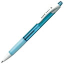 TANOSEE ノック式油性ボールペン(なめらかインク) 0.7mm 黒 (軸色:アクアブルー) 1セット(50本)