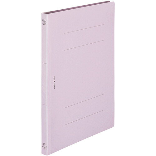 ライオン事務器　フラットファイル（環境）　樹脂押え具　A4タテ　150枚収容　背幅18mm　パープル　A－..