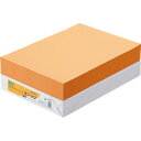 TANOSEE αエコカラーペーパーII A4 オレンジ 1セット(2500枚:500枚×5冊)