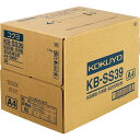 【お取寄せ品】 コクヨ KB用紙(共用紙)(低白色再生紙) A4 KB-SS39 1箱(2500枚:500枚×5冊) 【送料無料】