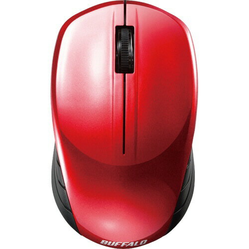 バッファロー 無線 BlueLED 3ボタン スタンダードマウス レッド BSMBW107RD 1セット(10個) 【送料無料】