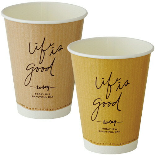 日本デキシー　断熱カップ　330mL（11オンス）　クラフトテイスト　GDNP11CF　1セット（800個：40個×20パック） 【送料無料】