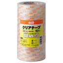 TANOSEE クリアテープ 18mm×35m 1セット(240巻:10巻×24パック) 【送料無料】