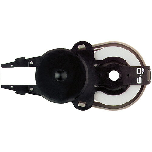 プラス　修正テープ　ホワイパースライド　ベーシックカラー　交換テープ　6mm幅　ブラック　WH−016R　..