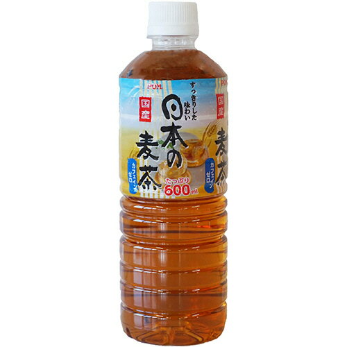 えひめ飲料 POM 日本の麦茶 600ml ペットボトル 1セット（48本：24本×2ケース） 【送料無料】