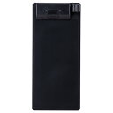 【お取寄せ品】 リヒトラブ クリップボード 90×206タテ(伝票サイズ) ブラック A-960U-24 1セット(10枚) 【送料無料】