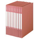 TANOSEE Zファイル(再生PP表紙) A4タテ 100枚収容 背幅17mm ピンク 1セット(10冊)