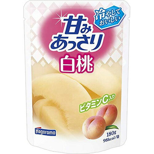 はごろもフーズ　甘みあっさり　白桃（パウチ）　180g　1セット（6パック）