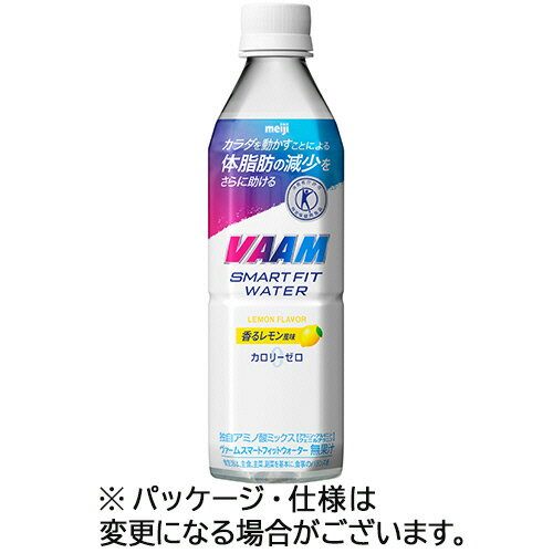 【お取寄せ品】 明治　ヴァームスマートフィットウォーター　レモン風味　500ml　ペットボトル　1ケース（24本） 【送料無料】