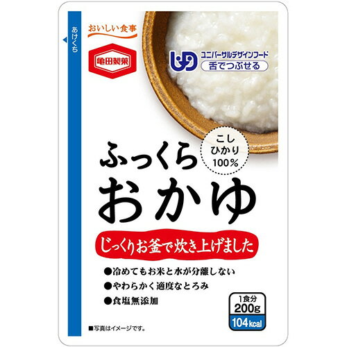 【お取寄せ品】 亀田製菓　ふっくらおかゆ　200g　1セット（24パック） 【送料無料】