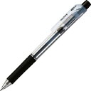 TANOSEE ノック式油性ボールペン ロング芯タイプ 0.5mm 黒 1セット(10本)