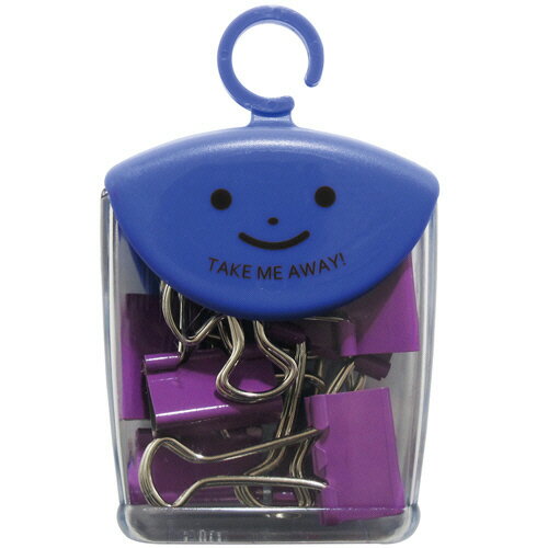 【お取寄せ品】 ミツヤ　ツレテッテ　ダブルクリップ　口幅19mm　パステルバイオレット　TM−71−PV　1セ..