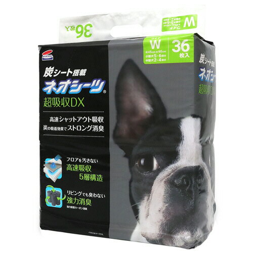 【お取寄せ品】 コーチョー　ペット用トイレシーツ　ネオシーツ＋カーボンDX　ワイド　小型犬5−6回分・中型犬2−4回分　1セット（144枚：36枚×4パック） 【送料無料】