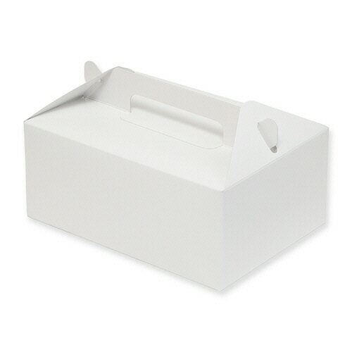 【お取寄せ品】 シモジマ　SWAN　手提ケーキ箱　大　6−7個用　＃004259916　1セット（300枚：25枚×12パック） 【送料無料】