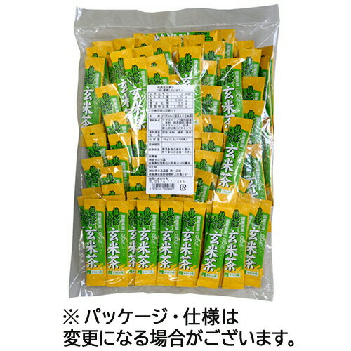 ますぶち園　インスタント抹茶入り玄米茶スティック　1セット（1000本：100本×10袋） 【送料無料】