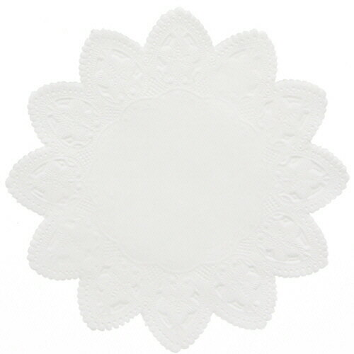 【お取寄せ品】 シモジマ　SWAN　レースペーパー　丸型　5号　＃004716005　1セット（500枚：100枚×5パック）