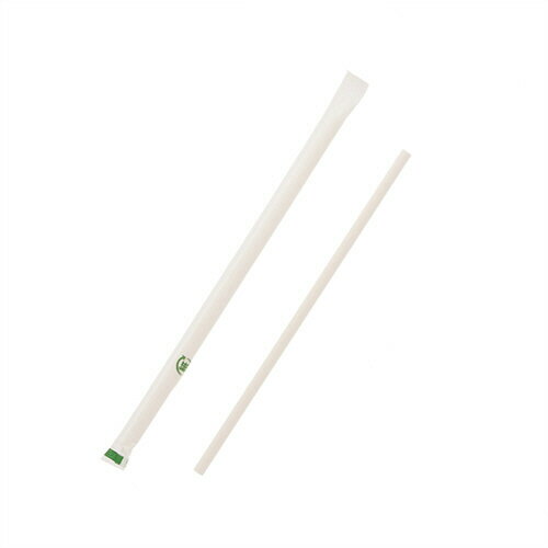 【お取寄せ品】 シモジマ　SWAN　ペーパーストロー　白　単袋　＃004712932　1セット（5000本：200本×25パック） 【送料無料】