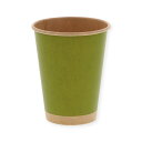 【お取寄せ品】 シモジマ HEIKO ペーパーカップ アイス・ホット兼用 12オンス(440ml) 未晒まっちゃ 口径90mm #004535946 1セット(1000個:50個×20パック) 【送料無料】