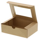 【お取寄せ品】 シモジマ HEIKO 食品容器 ネオクラフト 窓付ボックス S #004248043 1セット(200枚:20枚×10パック) 【送料無料】