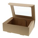 【お取寄せ品】 シモジマ HEIKO 箱 フレームBOX FL−3 クラフト #006204142 1セット(200枚:10枚×20パック) 【送料無料】