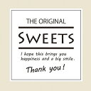 【お取寄せ品】 シモジマ HEIKO ギフトシール Sweets スクエアホワイト #007062311 1セット(900片:90片×10パック) 【送料無料】