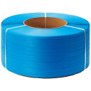 TANOSEE PPバンド 自動梱包機用 15mm×2500m 青 1セット(4巻) 【送料無料】