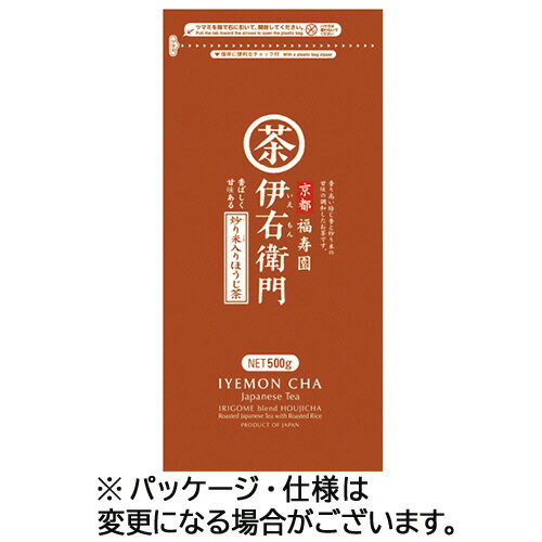 宇治の露製茶　伊右衛門　炒り米入りほうじ茶　500g／袋　1セット（3袋） 